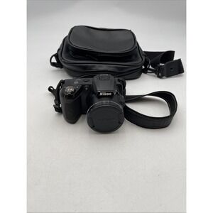 Nikon Coolpix L120 14.1MP Compact Bridge Camera 21x Optical Zoom Black - Tested